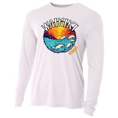 Summer In Waikiki Hawaii Cooling Performance Long Sleeve Crew