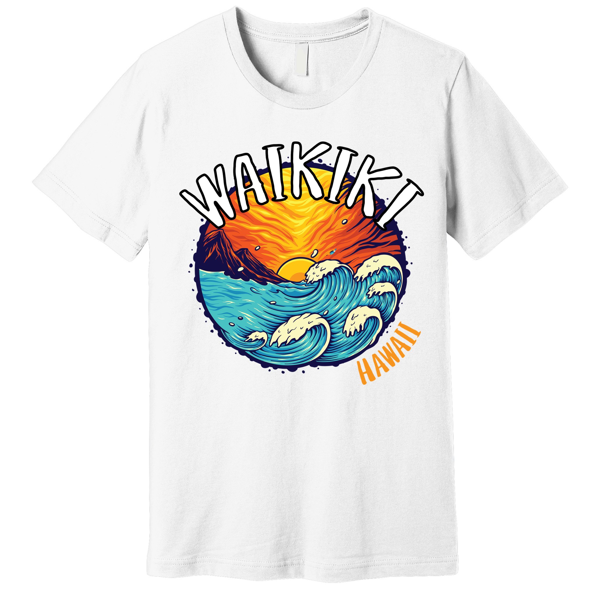 Summer In Waikiki Hawaii Premium T-Shirt