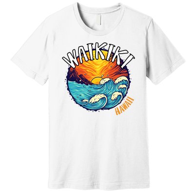 Summer In Waikiki Hawaii Premium T-Shirt