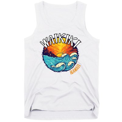 Summer In Waikiki Hawaii Tank Top