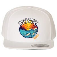Summer In Waikiki Hawaii Wool Snapback Cap