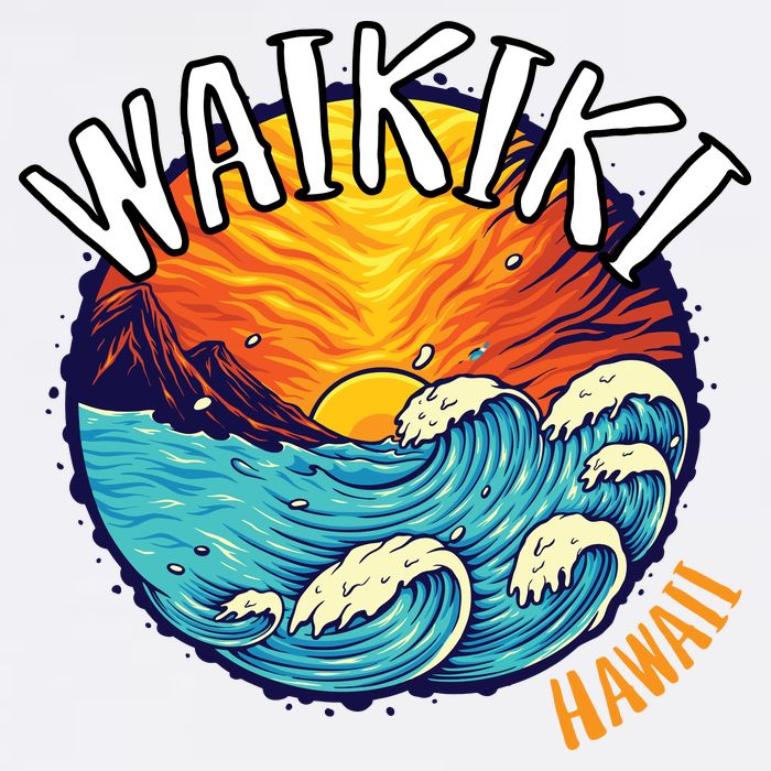 Summer In Waikiki Hawaii Wool Snapback Cap