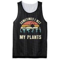 Sometimes I Wet My Plants Funny Hobby Gardening Mesh Reversible Basketball Jersey Tank