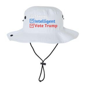 Strong Intelligent Women For Trump Girl Maga Checklist Legacy Cool Fit Booney Bucket Hat