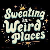 Sweating In Weird Place Funny Embarrassing Drawstring Bag