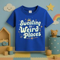 Sweating In Weird Place Funny Embarrassing Toddler T-Shirt