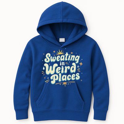 Sweating In Weird Place Funny Embarrassing Kids Hoodie