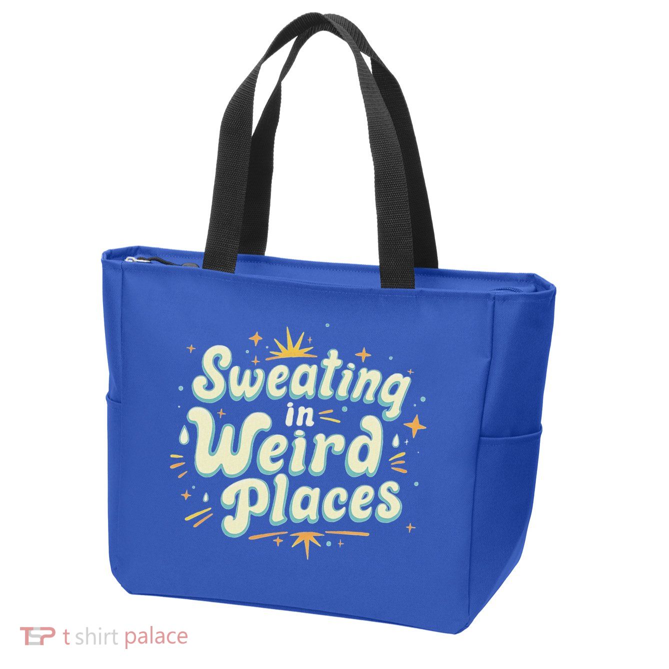 Sweating In Weird Place Funny Embarrassing Zip Tote Bag