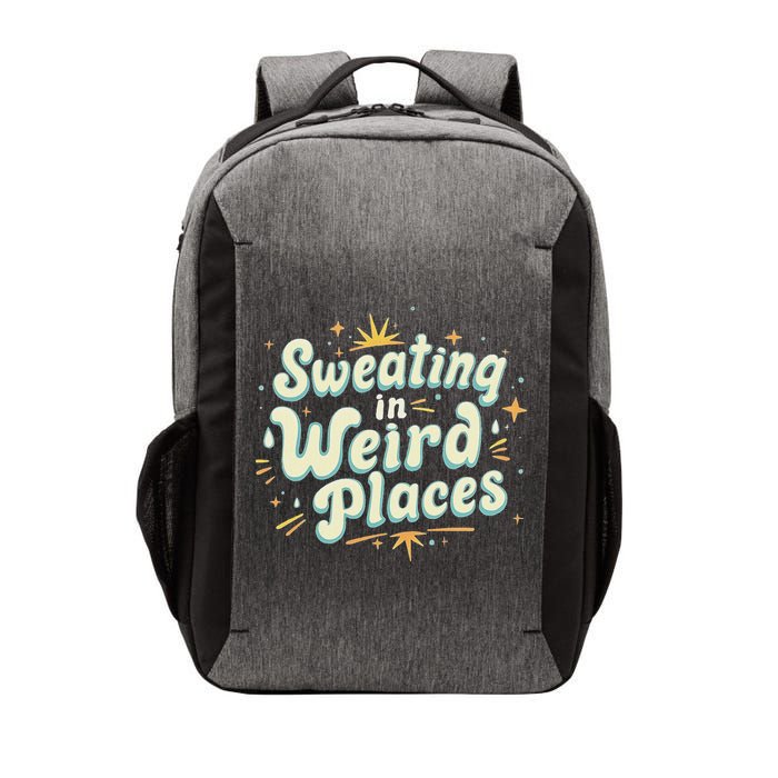 Sweating In Weird Place Funny Embarrassing Vector Backpack