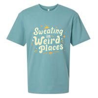 Sweating In Weird Place Funny Embarrassing Sueded Cloud Jersey T-Shirt