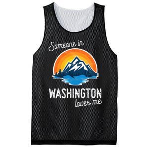 Someone In Washington Loves Me Mesh Reversible Basketball Jersey Tank