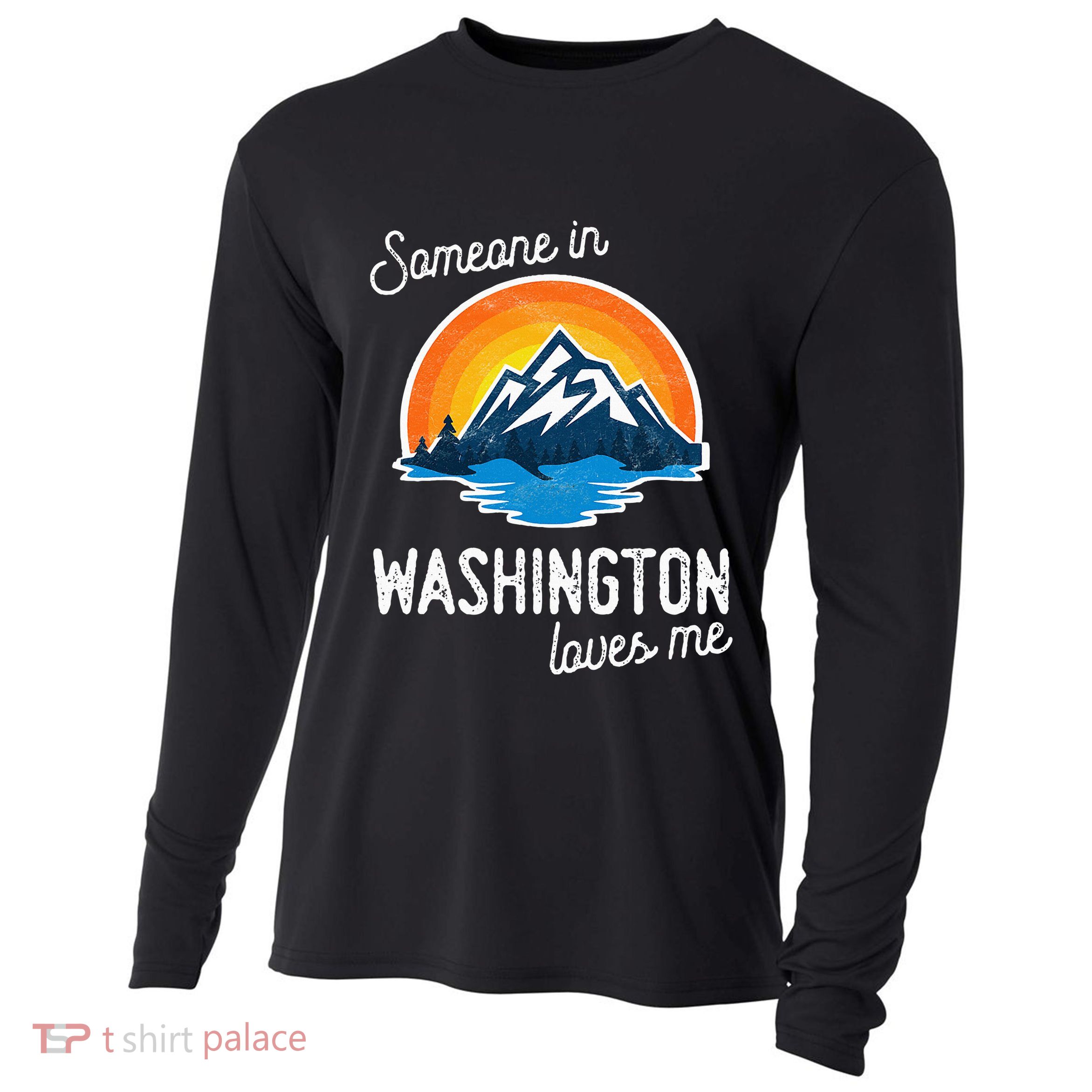 Someone In Washington Loves Me Cooling Performance Long Sleeve Crew