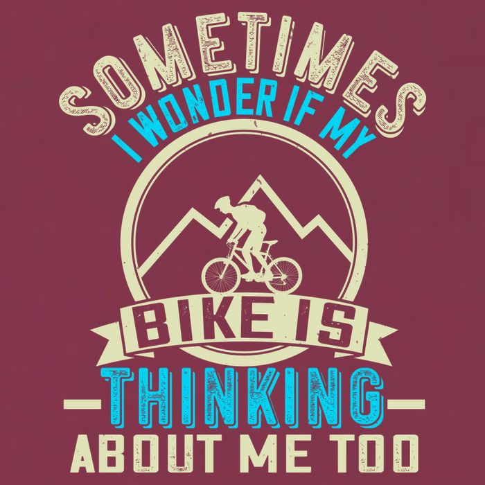 Sometimes I Wonder If My Bike Is Thinking About Me Too 16oz Travel Tumbler