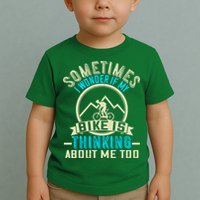 Sometimes I Wonder If My Bike Is Thinking About Me Too Toddler T-Shirt