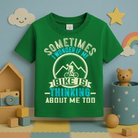 Sometimes I Wonder If My Bike Is Thinking About Me Too Toddler T-Shirt