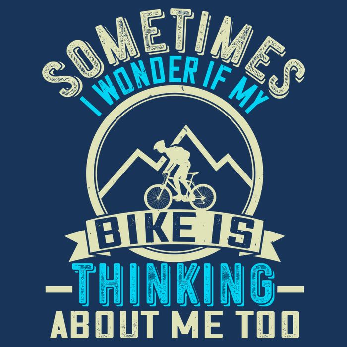 Sometimes I Wonder If My Bike Is Thinking About Me Too Infant Baby Jersey Bodysuit