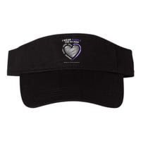 Support I Wear Purple For My Mom Pancreatic Cancer Awareness Valucap Bio-Washed Visor