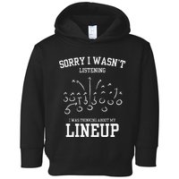 Sorry I Wasnt Listening Thinking Lineup My Fantasy Football Toddler Hoodie