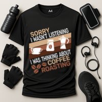 Sorry I Wasn't Coffee Roasting retro Barista Coffee Roaster Cooling Performance Crew T-Shirt