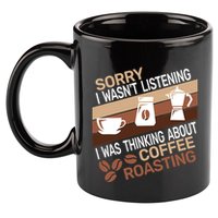 Sorry I Wasn't Coffee Roasting retro Barista Coffee Roaster 11oz C Handle Ceramic Mug