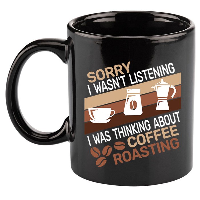 Sorry I Wasn't Coffee Roasting retro Barista Coffee Roaster 11oz C Handle Ceramic Mug