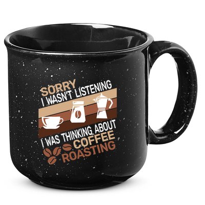 Sorry I Wasn't Coffee Roasting retro Barista Coffee Roaster 15oz Campfire Ceramic Mug