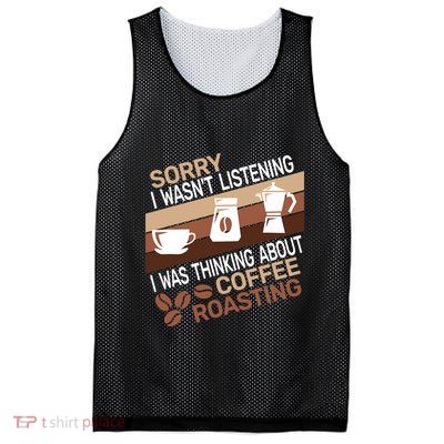 Sorry I Wasn't Coffee Roasting retro Barista Coffee Roaster Mesh Reversible Basketball Jersey Tank