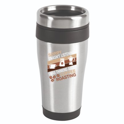 Sorry I Wasn't Coffee Roasting retro Barista Coffee Roaster 16oz Travel Tumbler