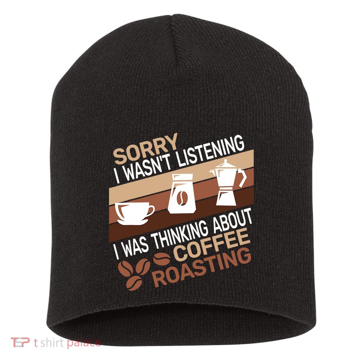 Sorry I Wasn't Coffee Roasting retro Barista Coffee Roaster Short Acrylic Beanie