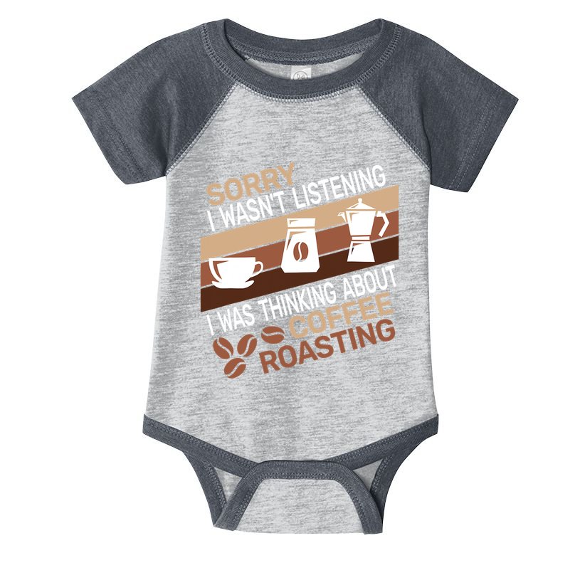 Sorry I Wasn't Coffee Roasting retro Barista Coffee Roaster Infant Baby Jersey Bodysuit