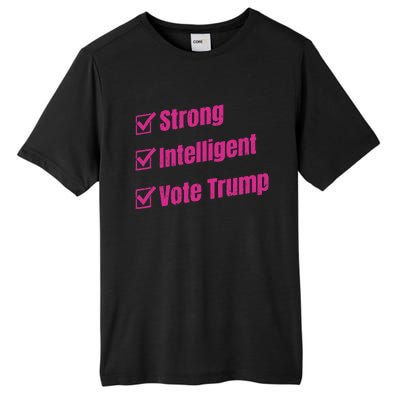 Strong Intelligent Women For Trump Tall Fusion ChromaSoft Performance T-Shirt