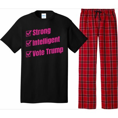 Strong Intelligent Women For Trump Pajama Set