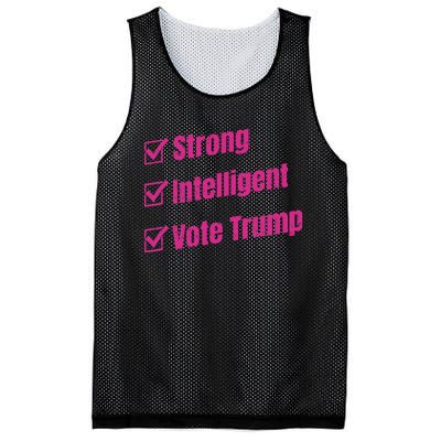 Strong Intelligent Women For Trump Mesh Reversible Basketball Jersey Tank