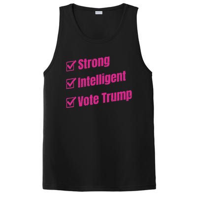 Strong Intelligent Women For Trump PosiCharge Competitor Tank