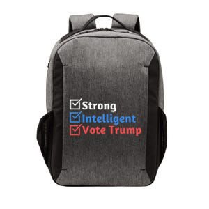 Strong Intelligent Women For Trump Girl Maga Checklist Vector Backpack