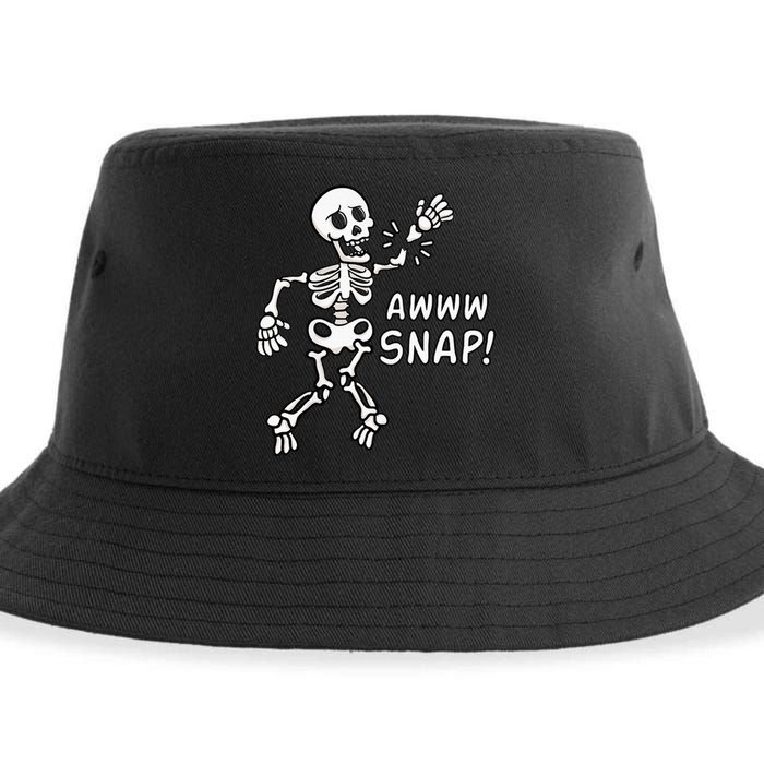 Skeleton Injury Wrist Surgery Recovery Aw Snap Broken Arm Sustainable Bucket Hat