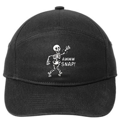 Skeleton Injury Wrist Surgery Recovery Aw Snap Broken Arm 7-Panel Snapback Hat