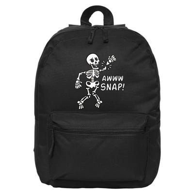 Skeleton Injury Wrist Surgery Recovery Aw Snap Broken Arm 16 in Basic Backpack