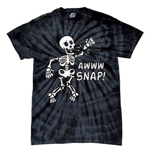 Skeleton Injury Wrist Surgery Recovery Aw Snap Broken Arm Tie-Dye T-Shirt