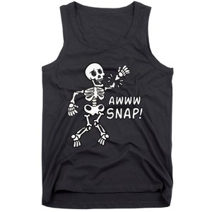 Skeleton Injury Wrist Surgery Recovery Aw Snap Broken Arm Tank Top