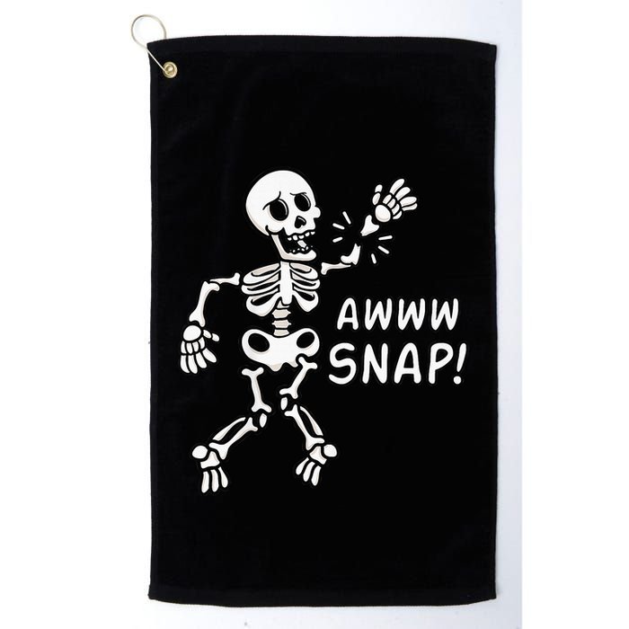Skeleton Injury Wrist Surgery Recovery Aw Snap Broken Arm Golf Towel