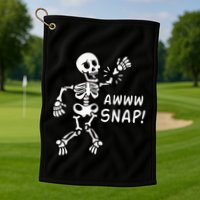 Skeleton Injury Wrist Surgery Recovery Aw Snap Broken Arm Golf Towel