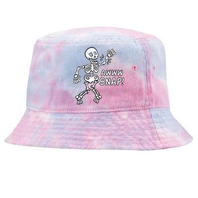 Skeleton Injury Wrist Surgery Recovery Aw Snap Broken Arm Tie-Dyed Bucket Hat