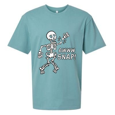 Skeleton Injury Wrist Surgery Recovery Aw Snap Broken Arm Sueded Cloud Jersey T-Shirt