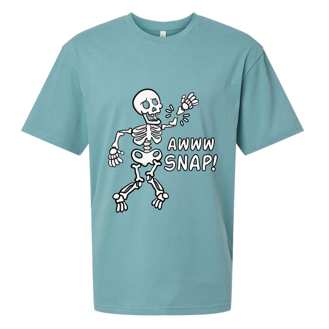 Skeleton Injury Wrist Surgery Recovery Aw Snap Broken Arm Sueded Cloud Jersey T-Shirt