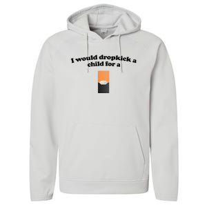 Shopillegal I Would Dropkick A Child For A Mango Juul Pod Performance Fleece Hoodie