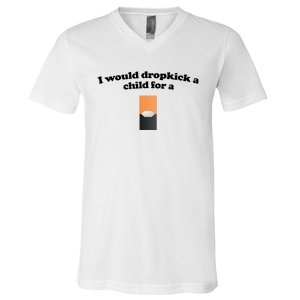 Shopillegal I Would Dropkick A Child For A Mango Juul Pod V-Neck T-Shirt