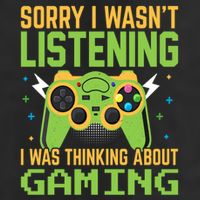 Sorry I WasnT Listening I Was Thinking A Bout Gaming Great Gift Beanie