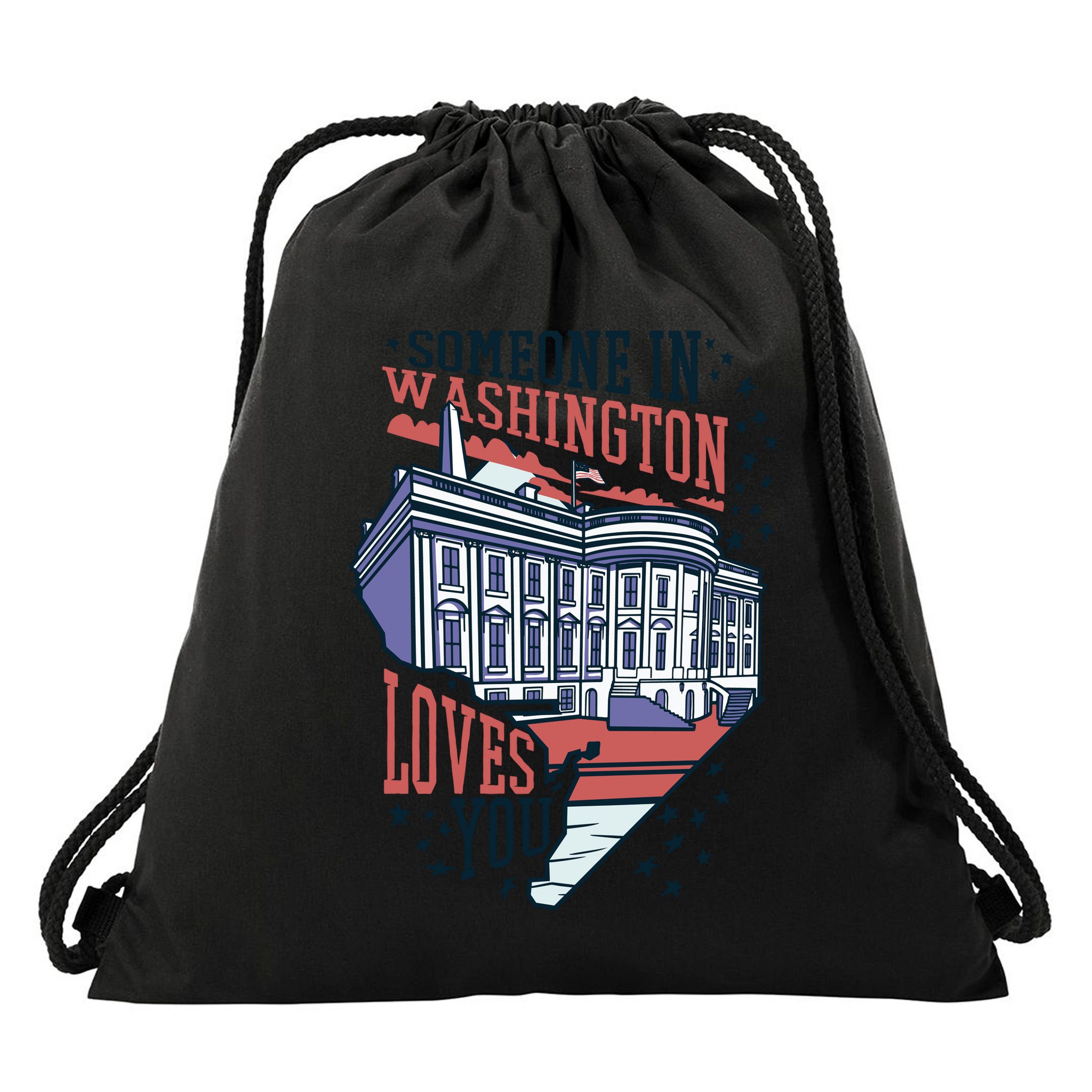 Someone In Washington Loves You Gift Drawstring Bag