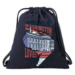 Someone In Washington Loves You Gift Drawstring Bag